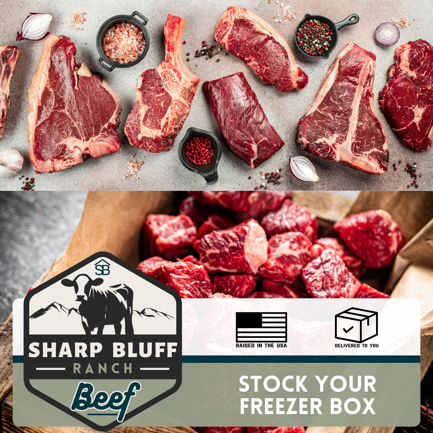 Stock Your Freezer Box Deposit - 100 lbs. of Beef